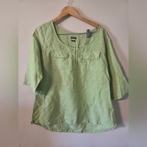 Eddie Bauer Light Green Women's Top